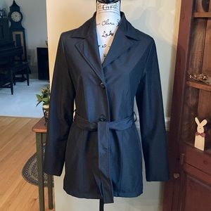 Old Navy black rain trench coat